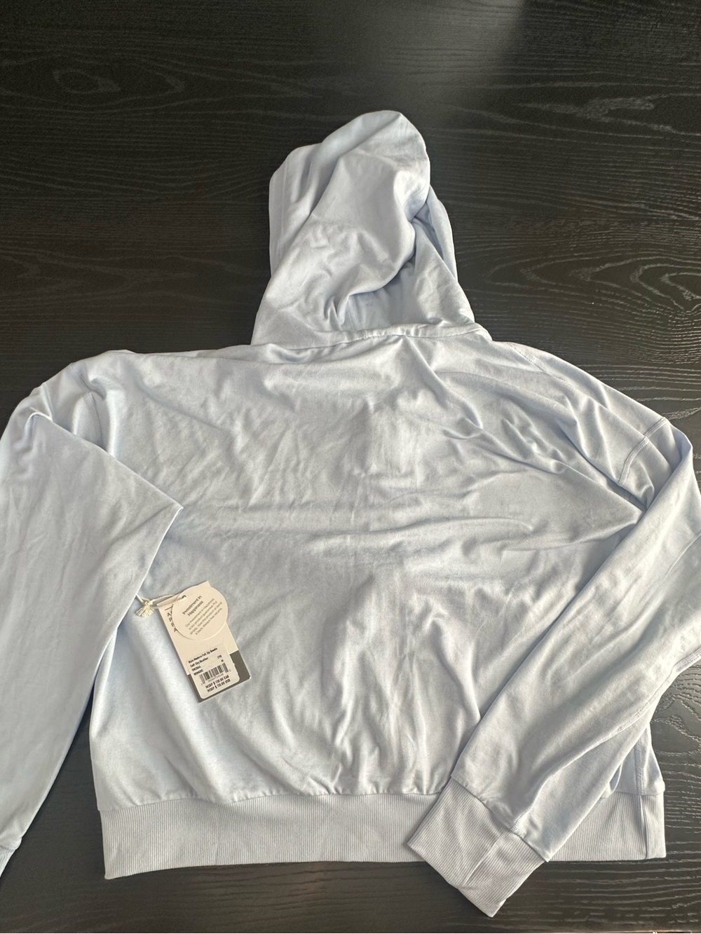 NWT Vuori women's Halo Modern Full Zip Hoodie  sz M soft sky heather (B) - Picture 6 of 6